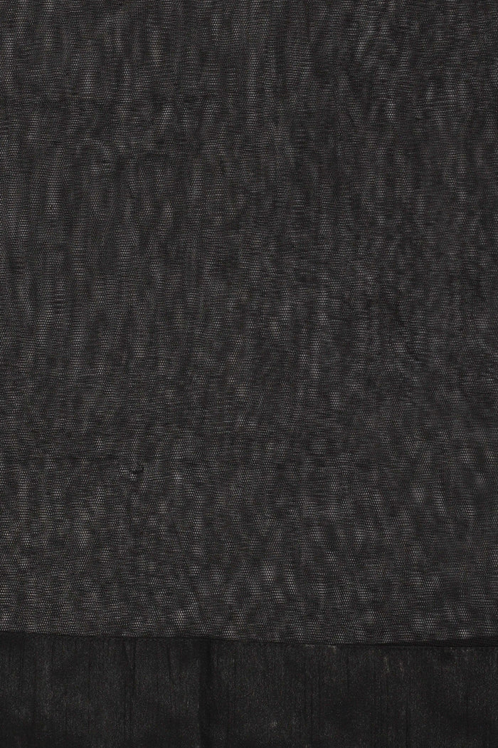 Black Raw Silk Kurti With Pants And  Dupatta
