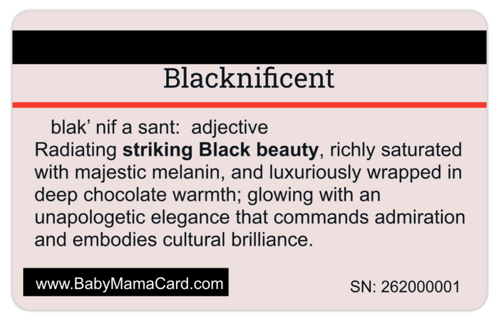 Blacknificent Card: 8 Pack, Free Shipping
