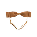 Blair Bow Caramel Satin Headband Wrap