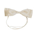 Blair Bow Ivory Satin Headband Wrap