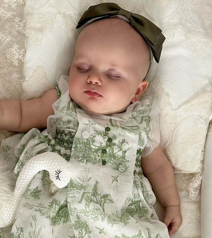 Blair Bow Sage Satin Headband Wrap