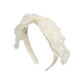 Blair Lace Bow Ivory Headand