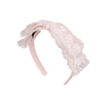 Blair Lace Bow Pink Headand