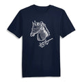 (PRE-ORDER) Blindfold Horse Navy T-Shirt - Bingo Merch