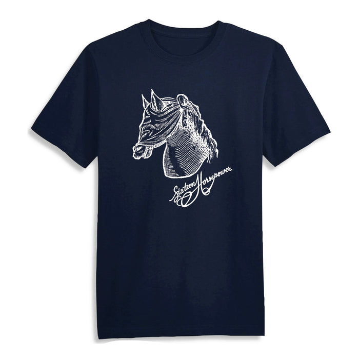 (PRE-ORDER) Blindfold Horse Navy T-Shirt - Bingo Merch