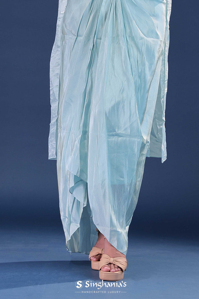 Bluebell Tissue Indo-Western Set