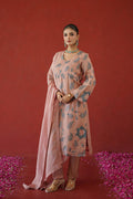Blush Leaf Trail Embroidered Kurti