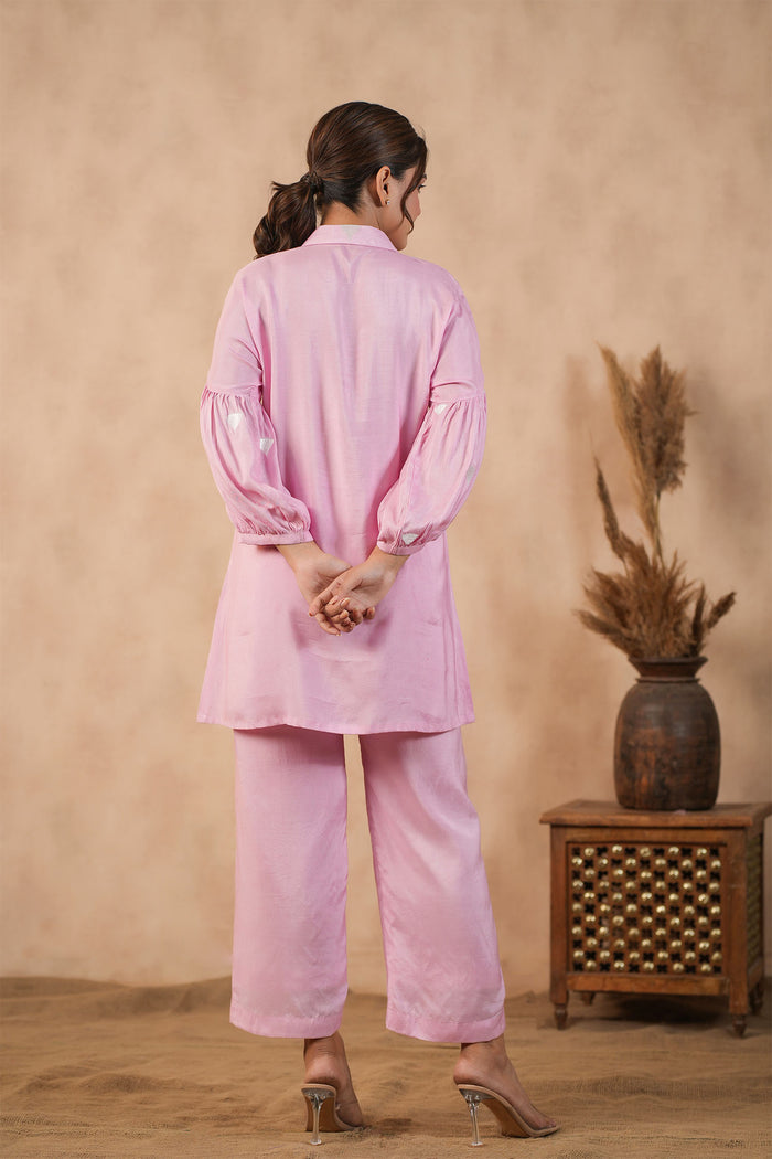 <img> Blush Pink Santoon Co-Ord Set