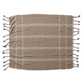 Braided Fringe Striped Throw - Madison's Niche