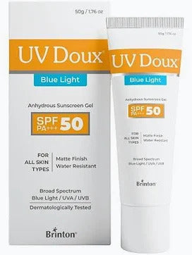 Brinton UV Doux Blue Light Sunscreen Gel SPF 50 PA+++- 50gms