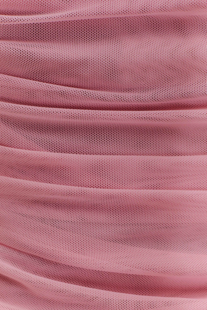 Brooklyn Mesh Crop Top - Candy Pink