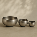 Brushed Pewter Nesting Bowls