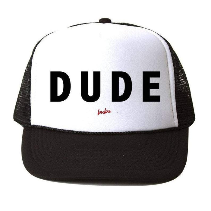 Bubu - Black & White Trucker Hat - Dude-Hats-3-18M-Posh Baby