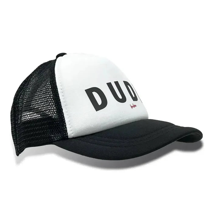 Bubu - Black & White Trucker Hat - Dude-Hats-3-18M-Posh Baby