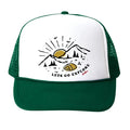 Bubu - Green & White Trucker Hat - Let's Go Explore-Hats-3-18M-Posh Baby