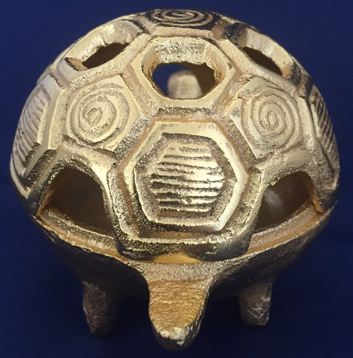 Burner: Golden Turtle Incense, Resin or Herb Burner