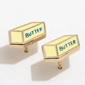 Butter Enamel Stud Earrings