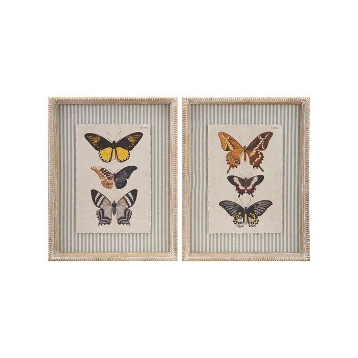 Butterfly Wall Art with Stripes - Madison's Niche