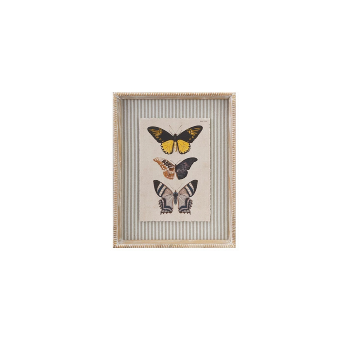 Butterfly Wall Art with Stripes - Madison's Niche