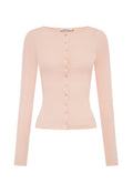 Button-Through Long Sleeve Top Petalo