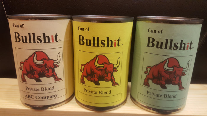 Can of Bull Sh*t™ (Novelty item) Original, Personalized or Limited Edition (bullshit)