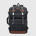 Canvas 3‑in‑1 Carry on Travel Backpack, three-quarter exterior angle