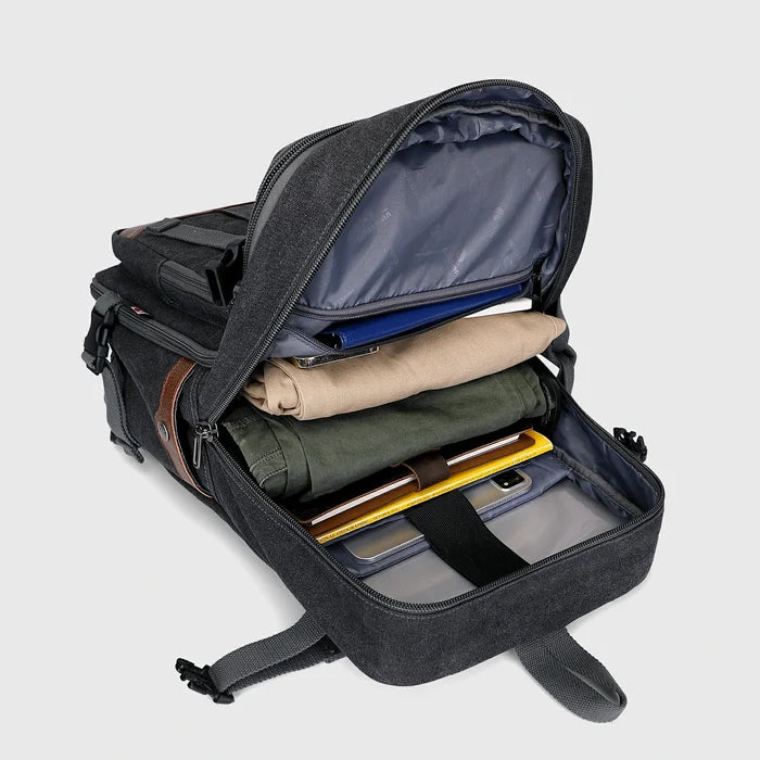 WITZMAN A6617-3 convertible canvas travel bag product view 5