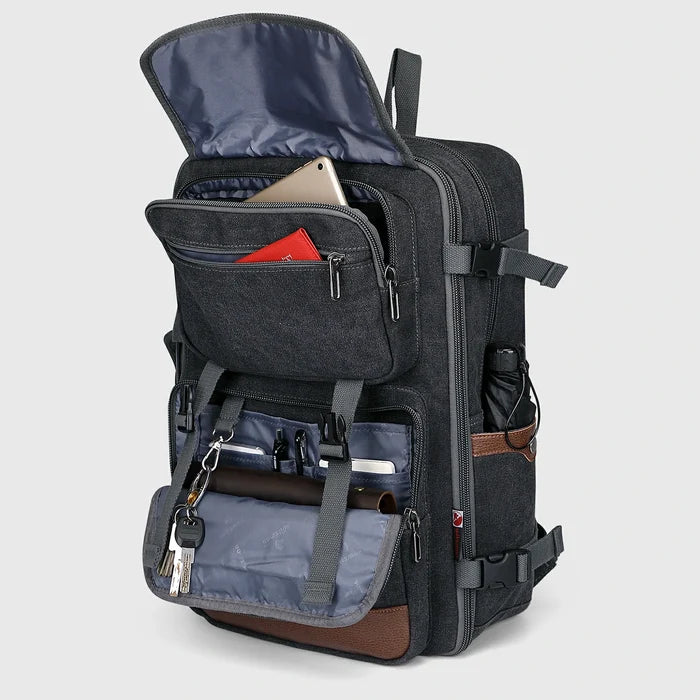 WITZMAN A6617-3 convertible canvas travel bag product view 4