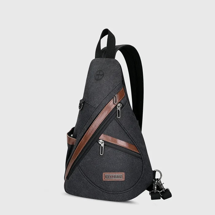 WITZMAN A8003 canvas sling bag product view 2