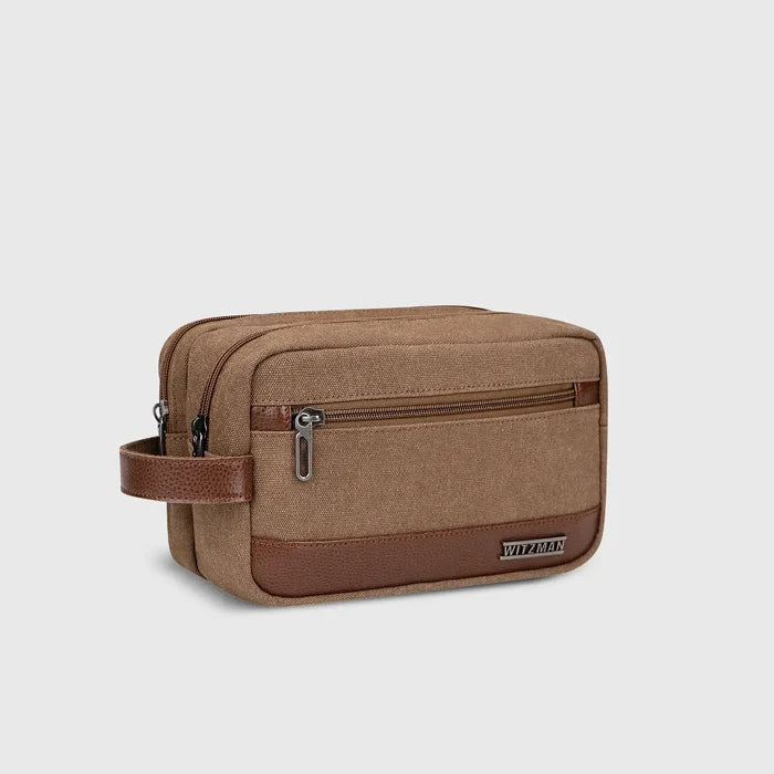 WITZMAN A8001 canvas toiletry bag product view 2