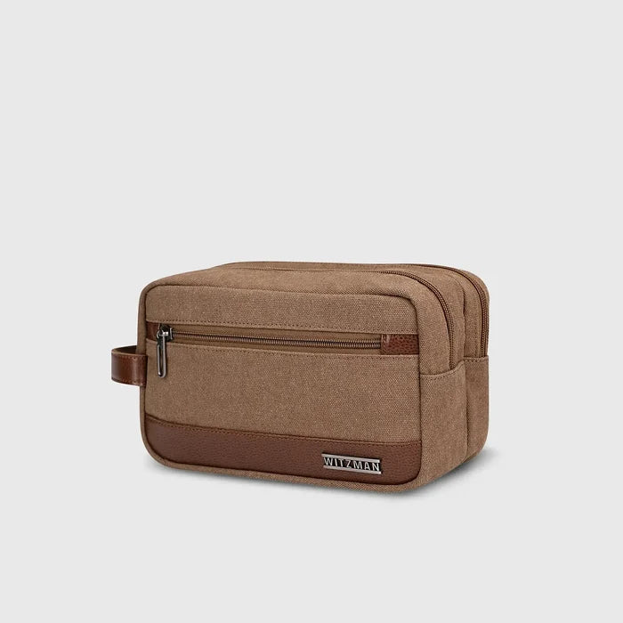WITZMAN A8001 canvas toiletry bag product view 3