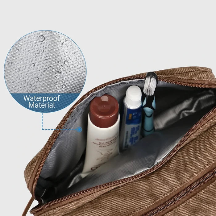 WITZMAN A8001 canvas toiletry bag product view 5