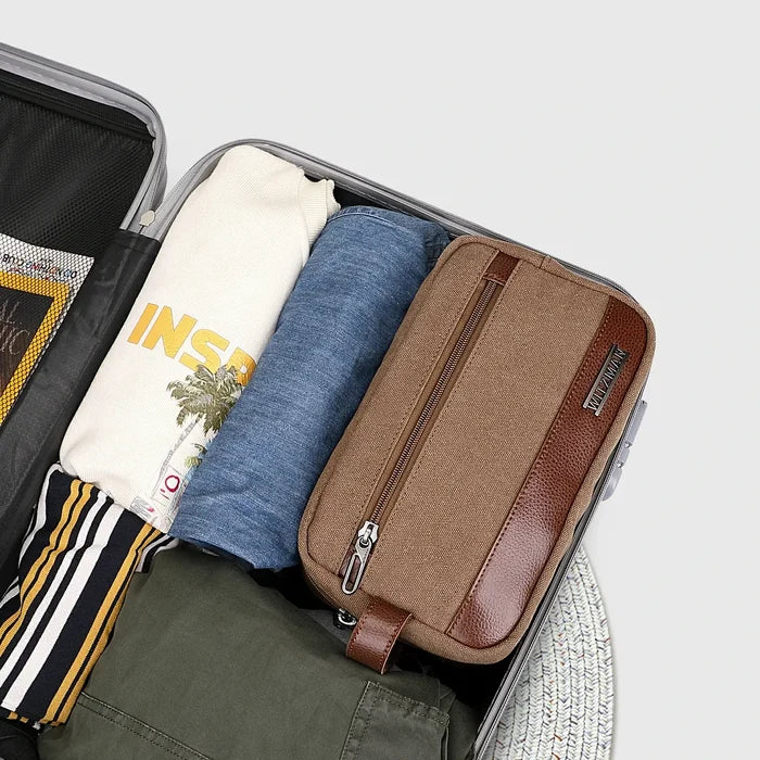 WITZMAN A8001 canvas toiletry bag product view 7