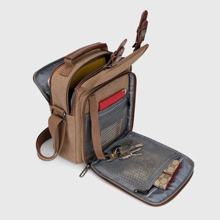 WITZMAN A8015 canvas sling bag product view 6