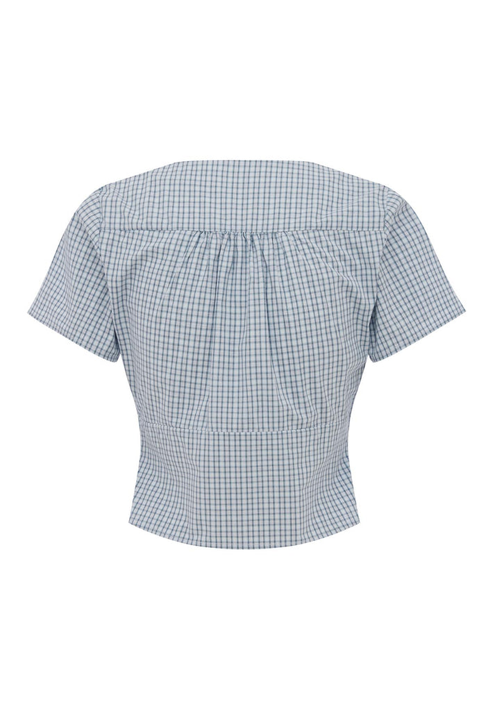 Cap-Sleeve Top Cielo Check