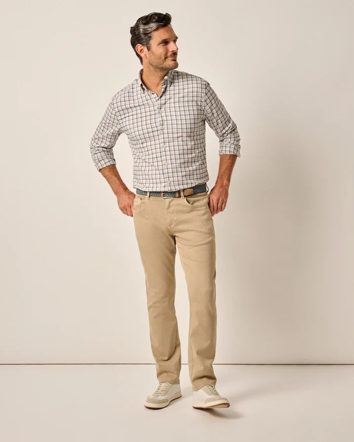 Carmel Steen 5 Pocket Pant in Khaki - Madison's Niche