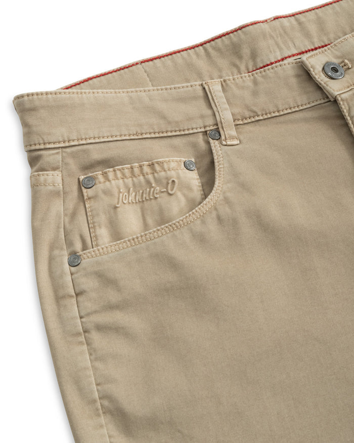 Carmel Steen 5 Pocket Pant in Khaki - Madison's Niche