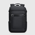 nylon travel backpack with dual compartments black nylon bag