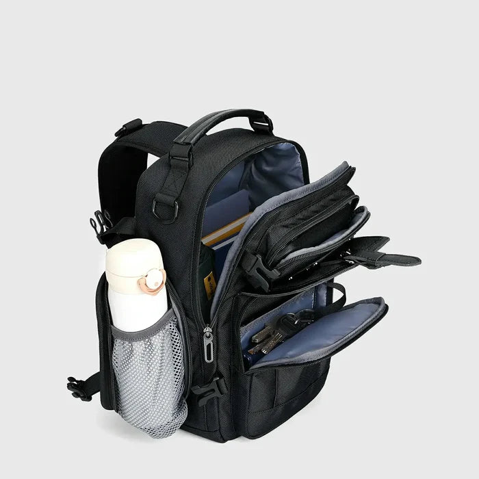 Casual Men’S Nylon Sling Bag with Multi-Pockets Crossbody Bags, buckle and strap hardware
