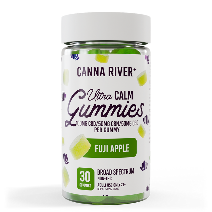 CBD Ultra Calm Gummies, Fuji Apple, 100mg CBD + 50mg CBN + 50mg CBG per gummy