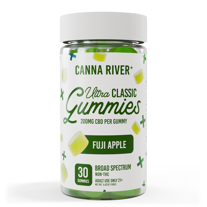 CBD Ultra Classic Gummies, Fuji Apple, 200mg CBD per gummy
