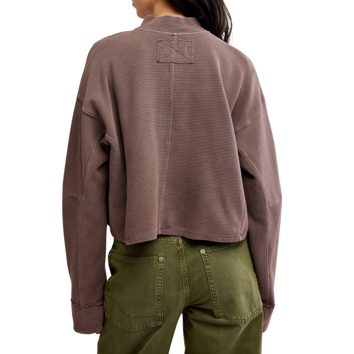 Celeste Quarter Zip in Mocha