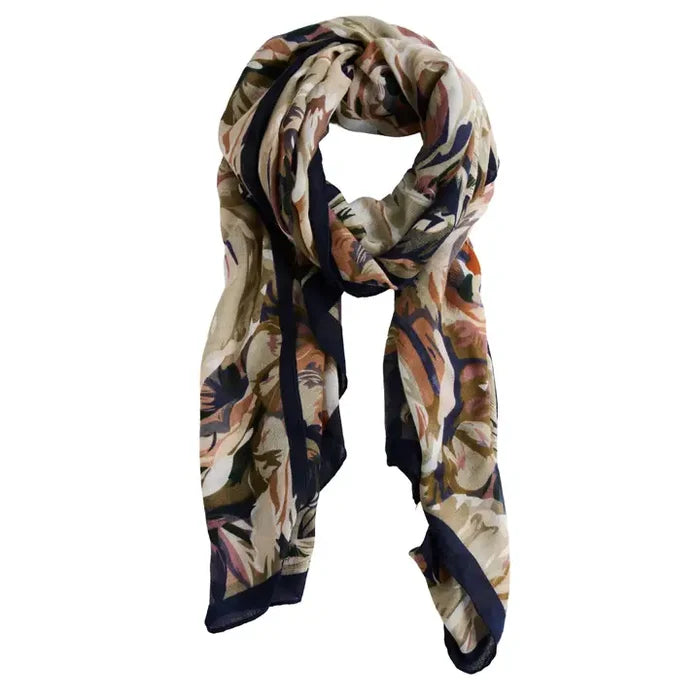 Celina Wrap - Navy Rose