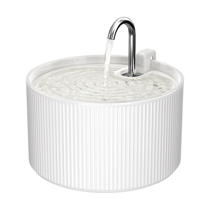 Ceramic Cat Water Fountain 2.2L Pet Automatic Water Dispenser by DigestWell Co.