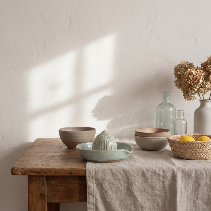 Ceramic Citrus Juicer, styled at home