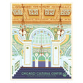 Chicago Cultural Center 16" x 20" WPA-Style Tourism Poster