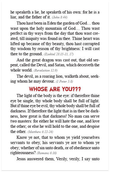 Child of God, or Child of the Devil? (KJV)