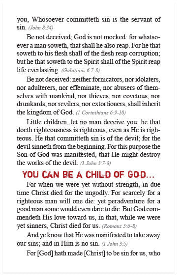 Child of God, or Child of the Devil? (KJV)