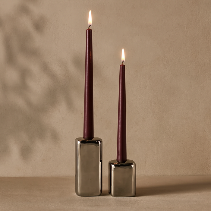 Chrome Taper Candle Holder
