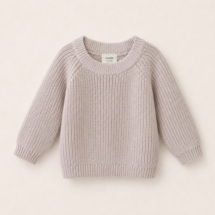 chunky knit beige - baby